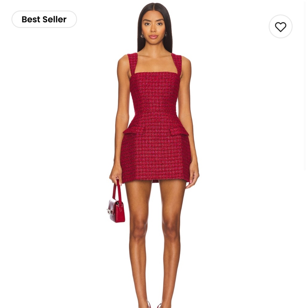 Amanda Uprichard “Bethany Skort Romper in Durham Tweed”